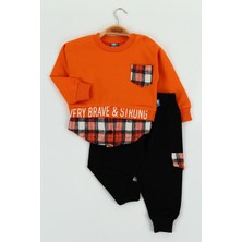 Very Brave Baskılı Ikiiplik Erkek Ikili Takım