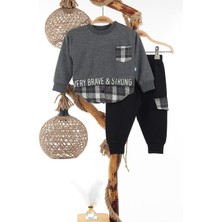 Very Brave Baskılı Ikiiplik Erkek Ikili Takım