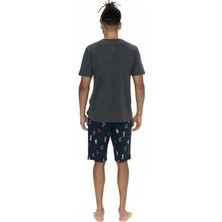 U.S. Polo Assn. U.s. Polo Bisiklet Yaka T-Shirt, Cepli ve Desenli Şort Takım