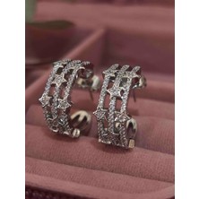 Ens Jewelry Taşlı Halka Küpe