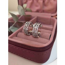 Ens Jewelry Taşlı Halka Küpe