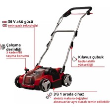 Einhell Akülü Çim Havalandırma Solo Ge-Sc 36/35 Li