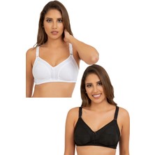 Palvin Lingerie Kadın Ikili Telsiz Desteksiz Penye Toparlayıcı Sütyen B Kap
