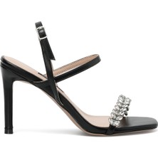 Nine West Tellu 2fx Siyah Kadın Topuklu Sandalet