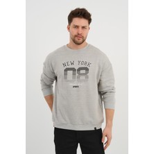 Alexander Gardi Bisiklet Yaka Unisex Baskılı Sweatshirt (UNX-37401)