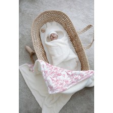 Peluş Kundak ve Çift Yüz Battaniye - Blue Toile De Jouy