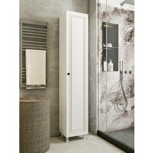 Montenero Çok Amaçlı Dolap Parlak Beyaz Country Banyo Dolabı