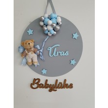 BL Baby Lüks 30CM Bubble Yuvarlak Bebek Isme Özel Kapı Süsü