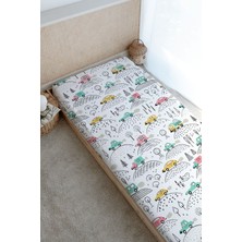 Tuğba Kuğu Baskılı Düz Çarşaf - Iconic Serisi - Arabalar