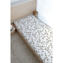 Tuğba Kuğu Baskılı Düz Çarşaf - For Baby Serisi - Damask Filli