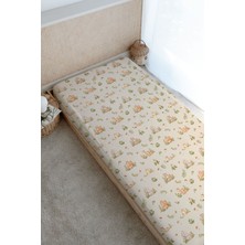 Tuğba Kuğu Baskılı Düz Çarşaf - For Baby Serisi - Mom And Baby Bear