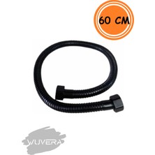 Wuvera Siyah Kısa Ara Bağlantı Hortumu 60  cm - Modern ve Dayanıklı Tasarım