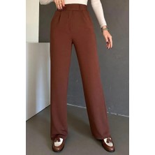 Cırtlı Palazzo Pantolon 1353 - Kahve