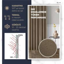 %100 Blackout Kuş Gözü Fon Perde