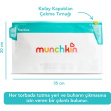 Munchkin Yeniden Kullanılabilir  Jumbo Mikrodalga Sterilizatör Torbaları 6 adet