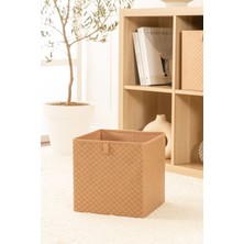 Rek Home Balıksırtı desenli dolap ıçi çamaşır oyuncak düzenleyici katlanır saklama kutusu organizer 28x28x28