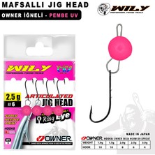 Wily Jig Head Mafsallı Owner Iğneli - Pembe
