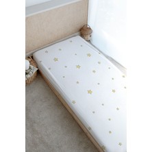 Tuğba Kuğu Baskılı Düz Çarşaf - Pure Baby Serisi - Tilki ve Küçük Prens