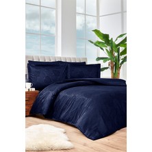 Özdilek Yaprak Çift Kişilik Jakarlı Saten Nevresim Takımı