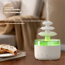 Whispering Relax Cloud Yağmur Difüzörü Nemlendirici Yağmur Damlası Aromaterapi Ultrasonik Atomizasyon Nemlendirme Renkli Lamba Abd Fişi (Yurt Dışından)