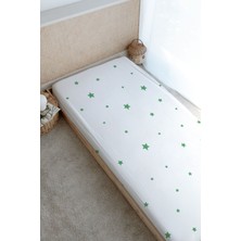 Tuğba Kuğu Baskılı Düz Çarşaf - Pure Baby Serisi - Sevimli Timsah