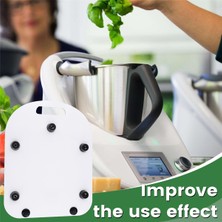 Ruosui Thermomix Tm6 Tm5 Planörler Için Kayar Tahta Zahmetsizce Hareket Eden Akrilik Tekerlekli Tahta Beyaz 1 Adet (Yurt Dışından)