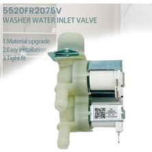 Ruosui 5520FR2075V Kenmore Lg Çamaşır Makinesi Parçaları Için Çamaşır Makinesi Su Giriş Vanası Değişimi Su Giriş Vanası Tertibatı DC12V (Yurt Dışından)