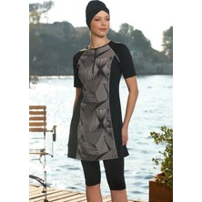 REMSA Kısa Kollu Yarı Kapalı Mayo 24823 Siyah