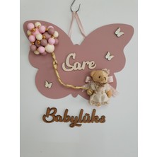 BL Baby Lüks Bubble Kelebek Bebek Isme Özel Kapı Süsü