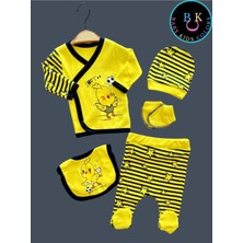 Baby Kids Colors Yeni Doğan Bebek Taraftar Zıbın Takımı 5 Parça  Pamuk
