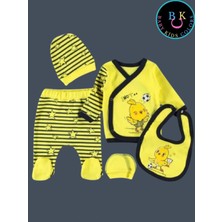 Baby Kids Colors Yeni Doğan Bebek Taraftar Zıbın Takımı 5 Parça  Pamuk