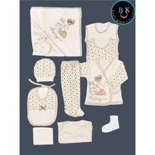 Baby Kids Colors 11 Parça Tavşan Nakışlı Hastane Çıkışı Yeni Doğan Zıbın Set
