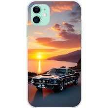 iPhone 11 Uyumlu Şeffaf Kılıf Araba Tasarımlı 2