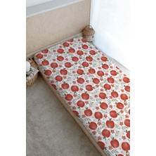 Tuğba Kuğu Baskılı Düz Çarşaf - Iconic Serisi - Red Apples