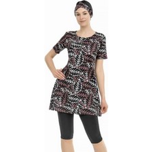 REMSA Kısa Kollu Yarı Kapalı Mayo 207-511 Siyah