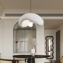 Voliny Büyük Beyaz Modern Sarkıt Oturma Odası Salon Sarkıt Avize