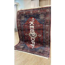 Brillant Bordo renk keep off saçaklı lateks taban halı
