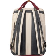 Doughnut Macaroon Large Reborn Iıı Serisi Krem x Bordo Unisex Sırt Çantası