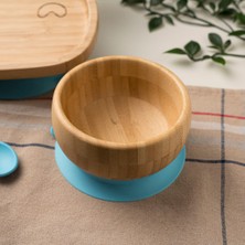 Mirabambino Kulak Veren Tavşan Bambu Tabak Seti Yeşil