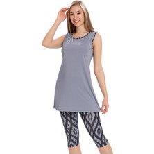 REMSA Sıfır Kol Taytlı Yarı Kapalı Mayo 3151-13 Lila