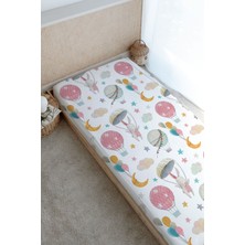 Tuğba Kuğu Baskılı Düz Çarşaf - Iconic Serisi - Paraşütlü Tavşan