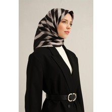 Armine Geometrik Desenli Saf İpek Sura Eşarp 9325D 80