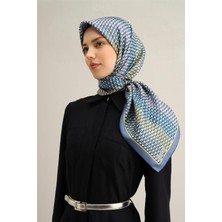Armine Çiçek Desenli Saf İpek Twill Eşarp 9319 81
