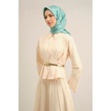 Armine Etnik Desenli Saf İpek Twill Eşarp 9304D 20