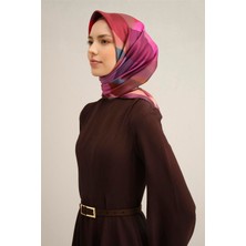 Armine Geometrik Desenli Saf İpek Sura Eşarp 9331D 31