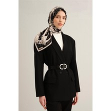 Armine Desenli Saf Ipek Sura Eşarp 9353-04