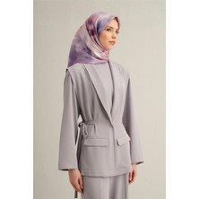 Armine Desenli Saf İpek Twill Eşarp 9310- 51
