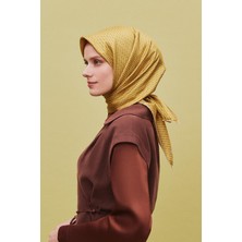 Armine Çiçek Desenli Saf İpek Twill Eşarp 9307D 35