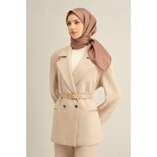 Armine Çiçek Desenli Saf İpek Twill Eşarp 9353 36