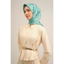 Armine Etnik Desenli Saf İpek Sura Eşarp 9304D 20